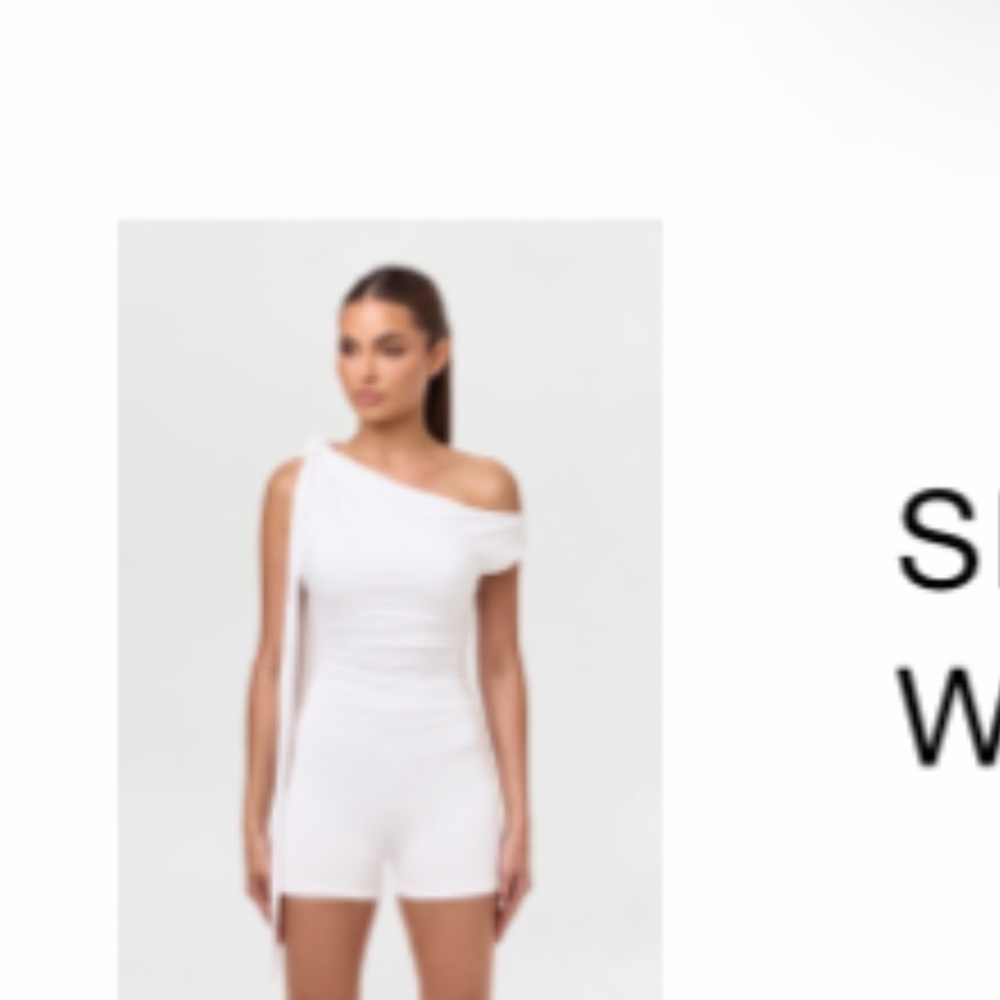 Naked Wardrobe SMOOTH OFF-SHOULDER ROMPER